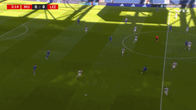 9sports-半场-曼联0-0利兹联 库尼亚首秀奥比抽射造险利兹联0射门