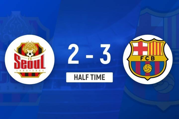 9sports-半场-亚马尔双响+被断致丢球莱万建功 巴塞罗那3-2首尔FC