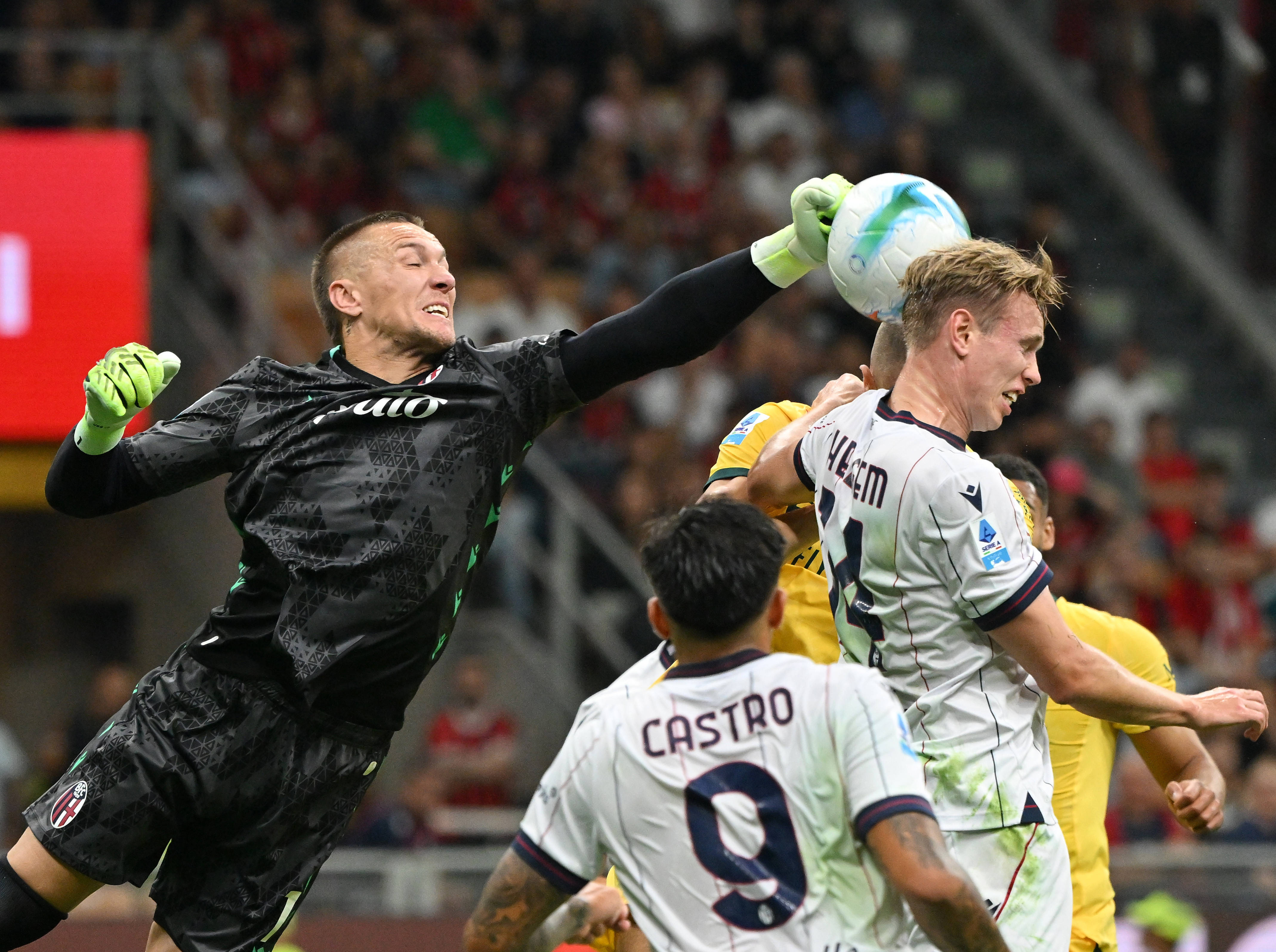 (体育)足球——意甲:AC米兰胜博洛尼亚