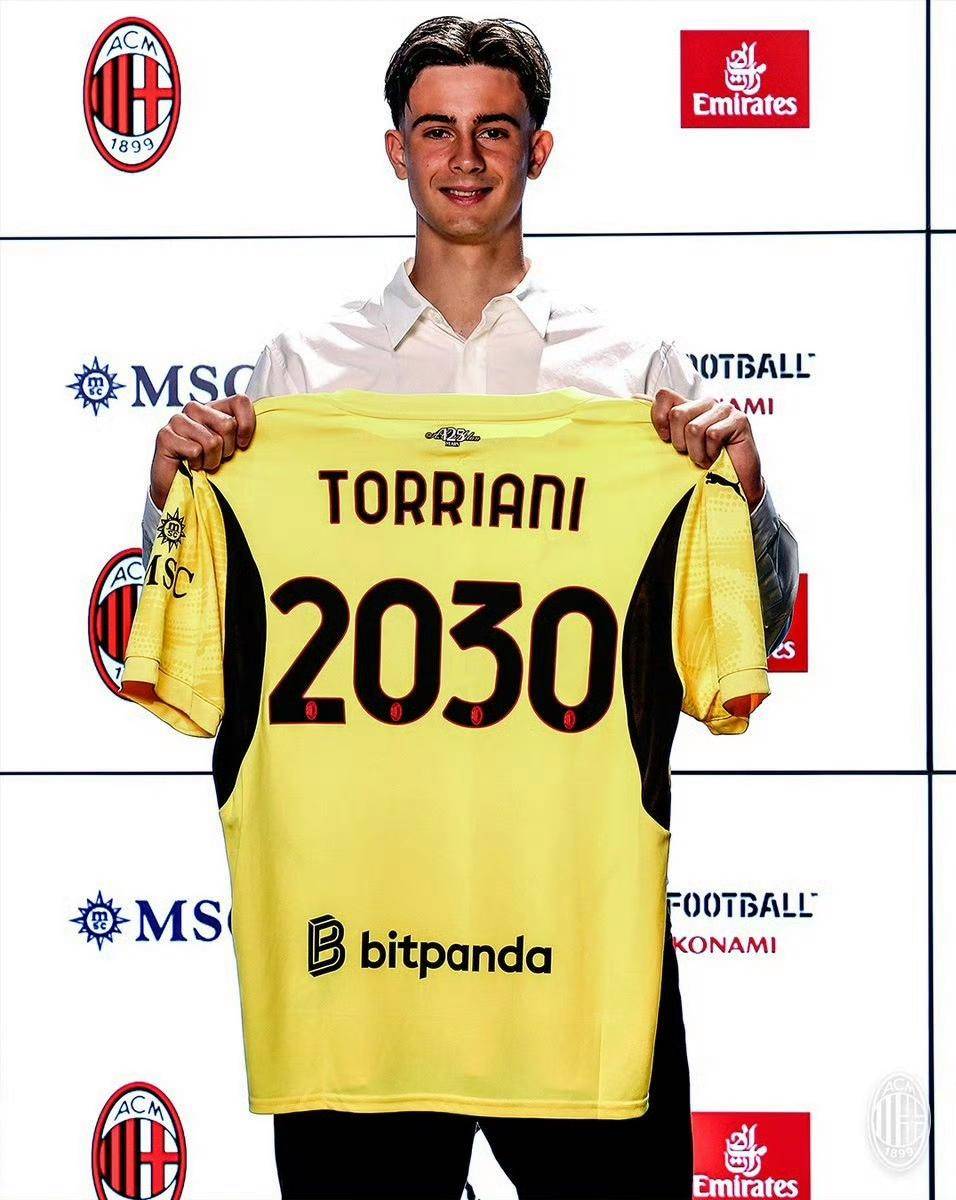 米兰计划冬窗外租托里亚尼，下赛季回归竞争一门，阿森纳持续关注