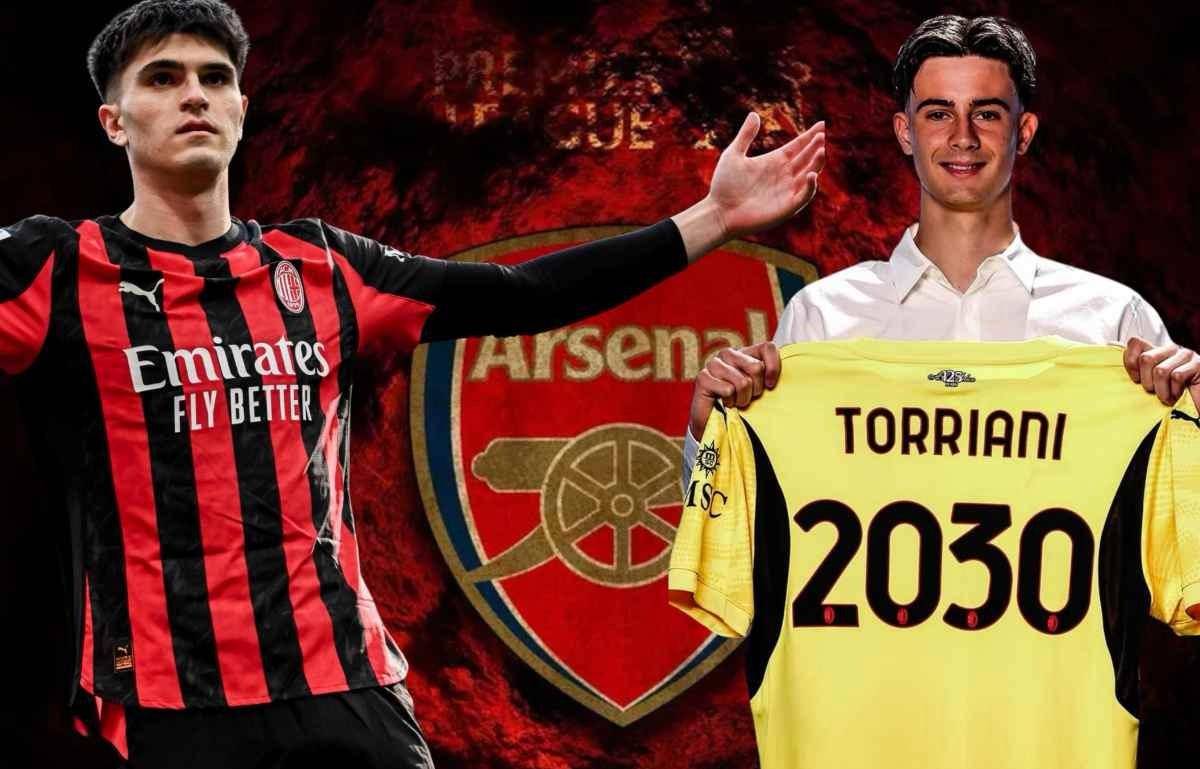 米兰计划冬窗外租托里亚尼，下赛季回归竞争一门，阿森纳持续关注